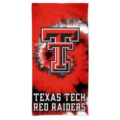 Texas Tech Double T Team Color Tie Dye Beach Towel