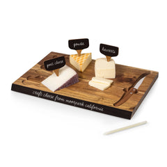 Texas Tech Double T "Delio" Acacia Wood Cheese Board w/ Tool Set