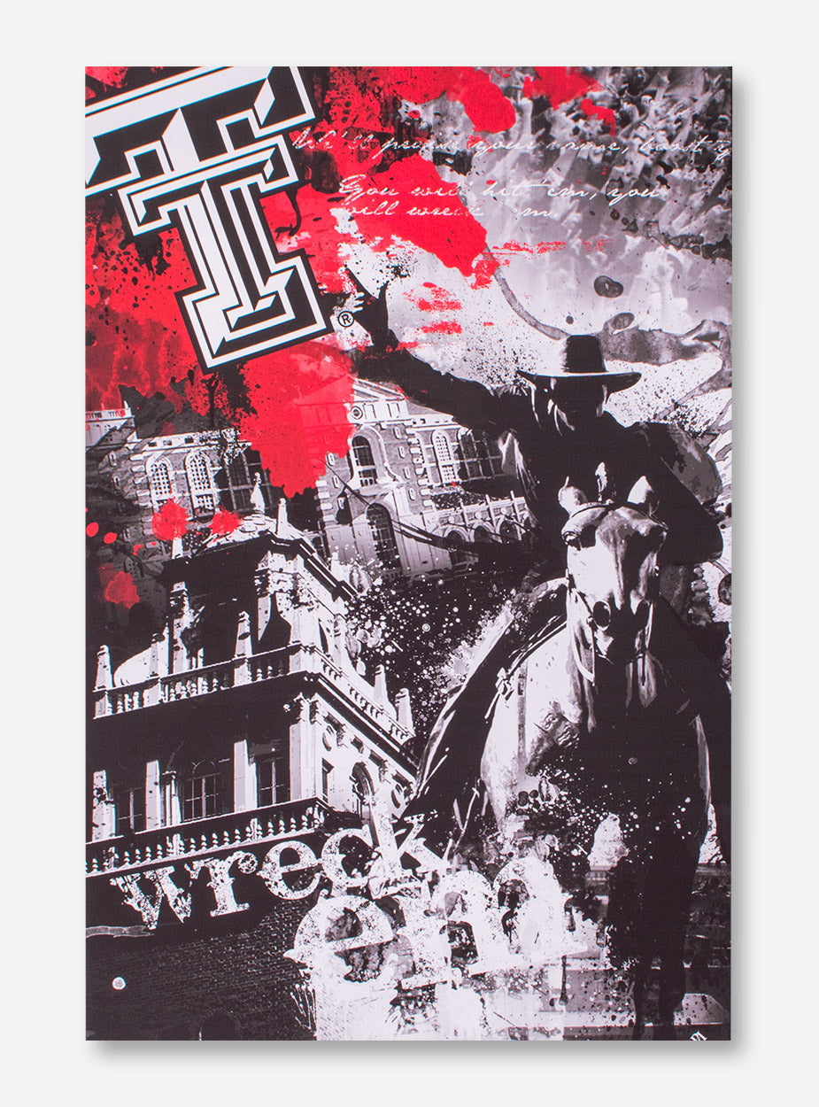 Texas Tech Wreck 'Em Canvas Art