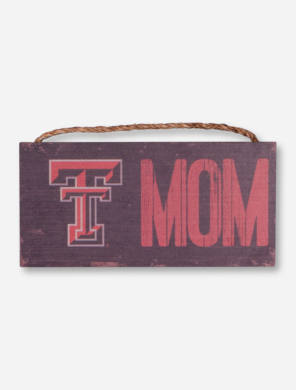 Texas Tech Mom Wood Sign