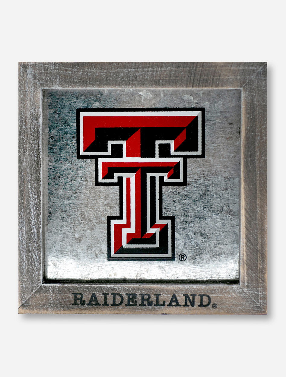 Glory Haus Texas Tech Red Raiders Double T Mirrored Framed Wall Decor