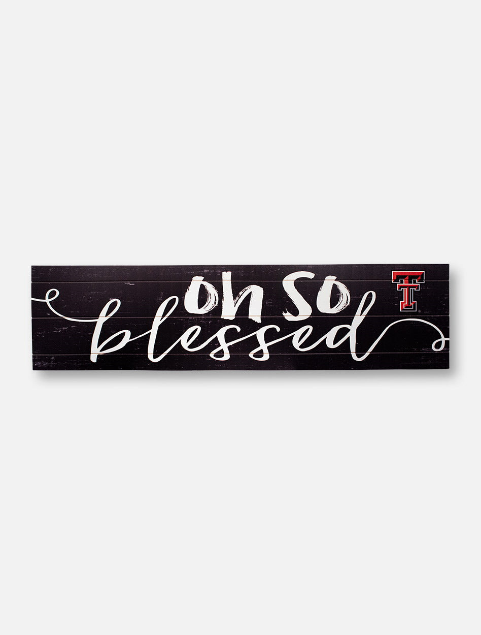 Texas Tech Red Raiders "Oh So Blessed" with Double T Wall Decor