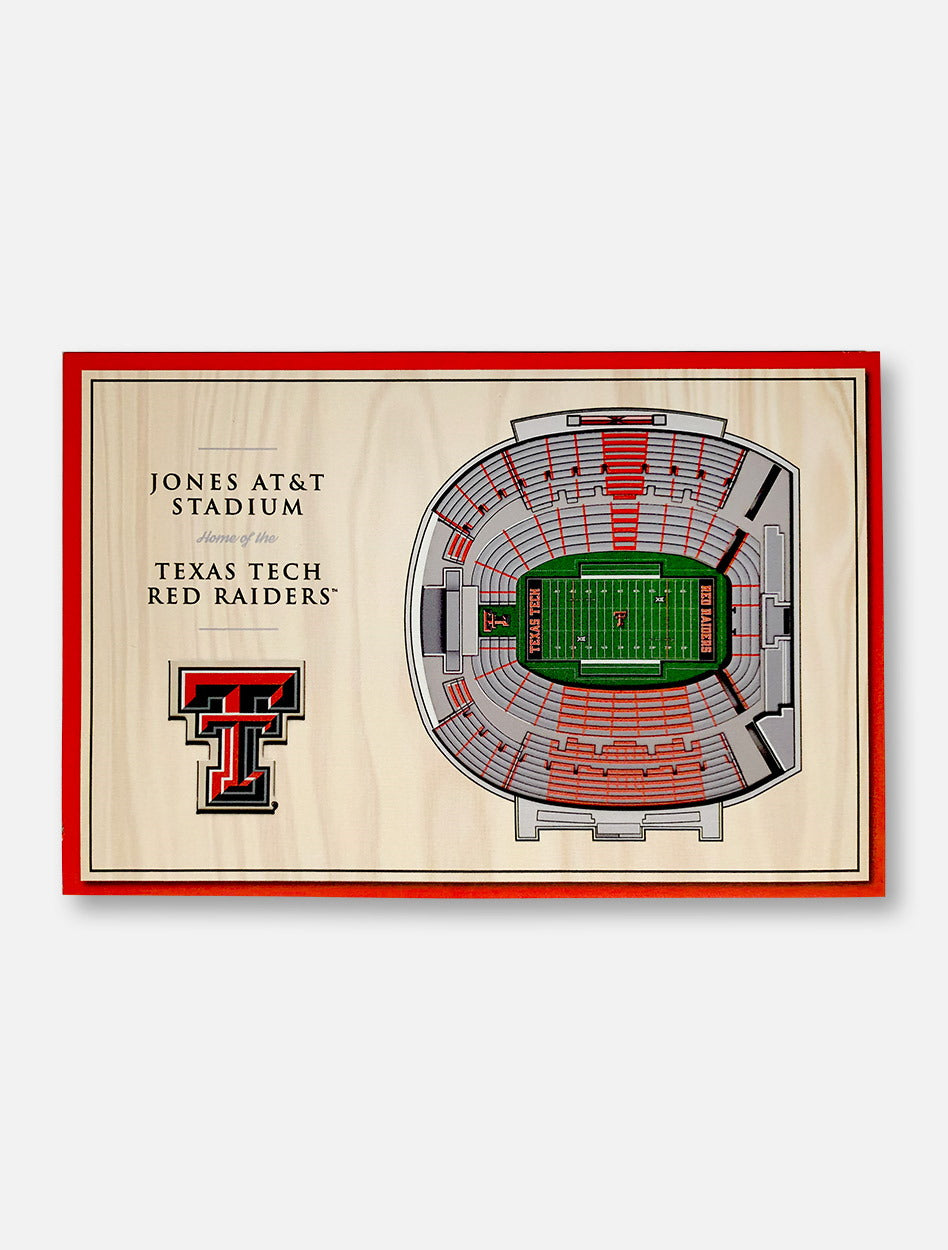 Texas Tech Red Raiders 3D Desktop Stadium View Decor
