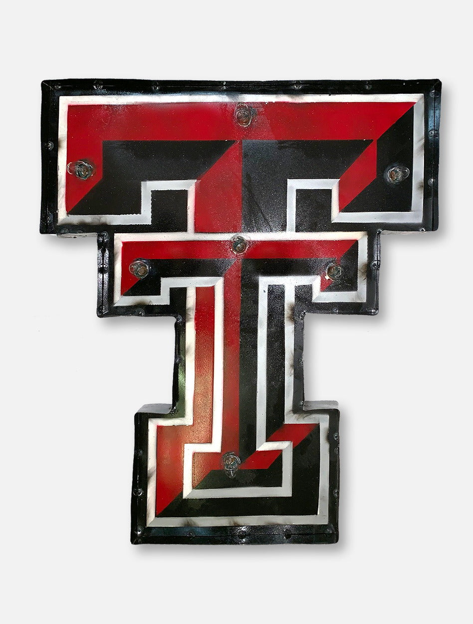 Texas Tech Red Raiders Double T Illuminated Metal Wall Decor
