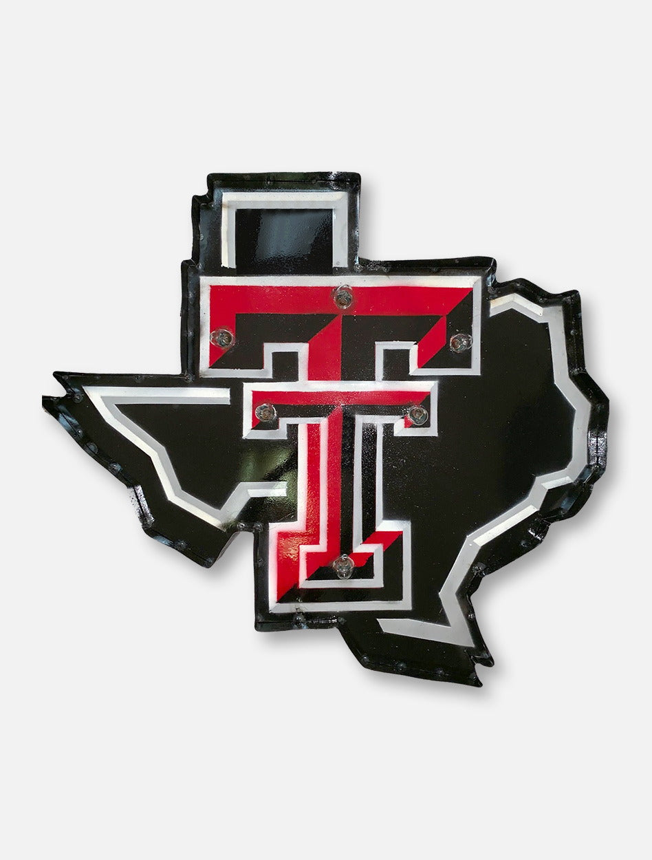Texas Tech Red Raiders Lonestar Pride Logo Illuminated Metal Wall Decor