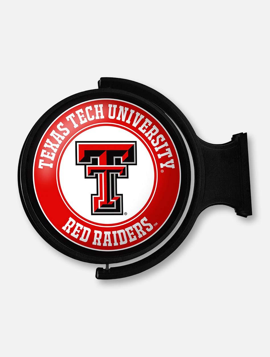 Texas Tech Illuminated Rotating Sign with Double T
