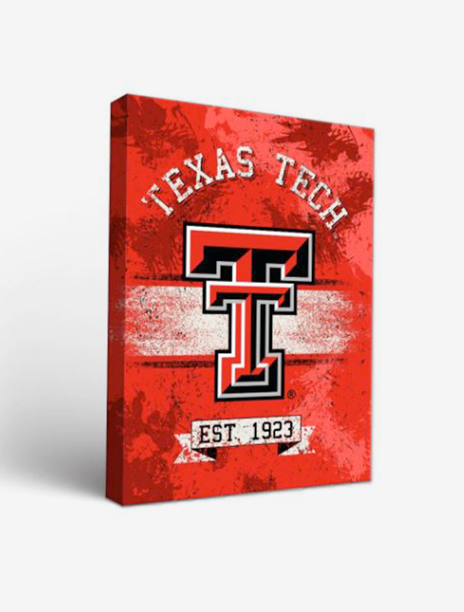 Texas Tech TTU Red Raiders Canvas Wall Art Banner Design