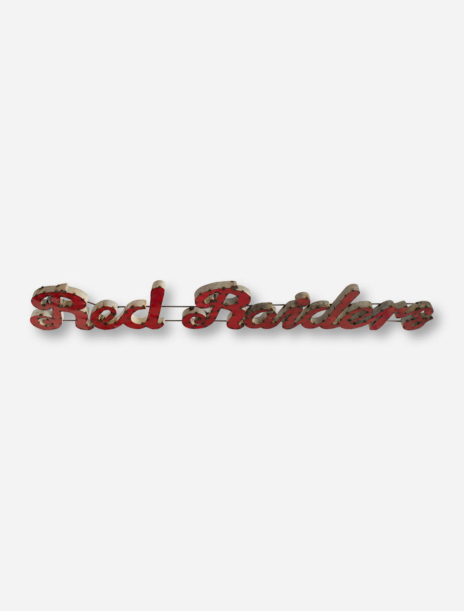 Red Raiders Rustic Metal Sign