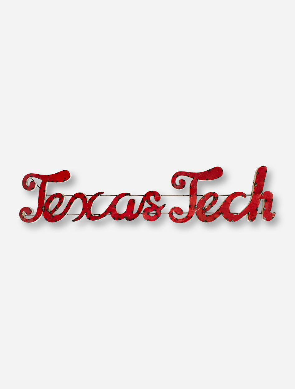 Texas Tech Rustic Metal Sign