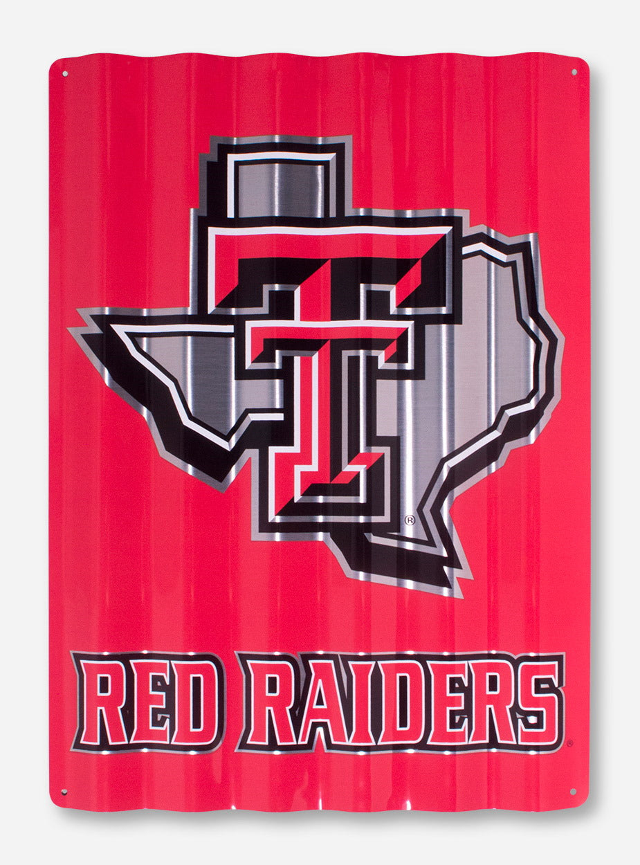 Texas Tech Lone Star Pride on Red Metal Sign