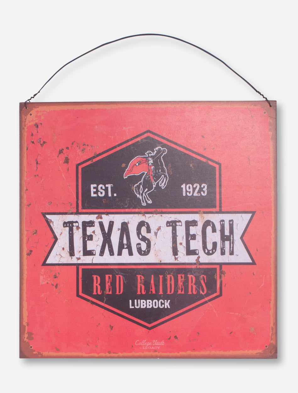 Texas Tech "Oil Can" Tin Sign