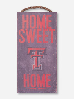 Home Sweet Home Distressed Grey Sign - Texas Tech