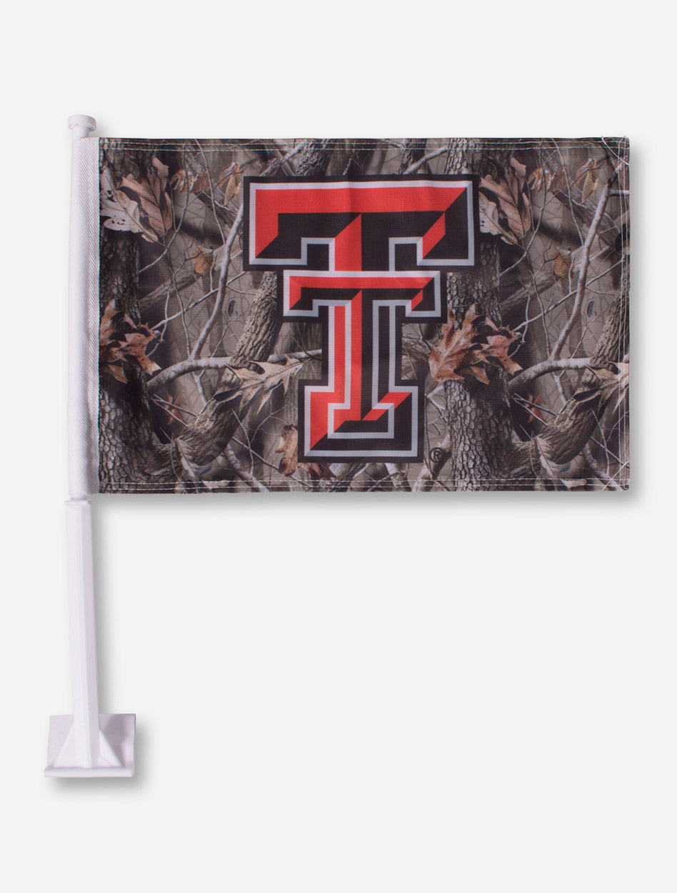 Texas Tech Double T Camo Car Flag