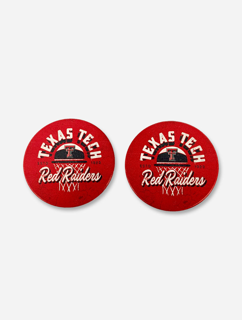 Texas Tech Red Raiders "Free Throw" Car Coasters