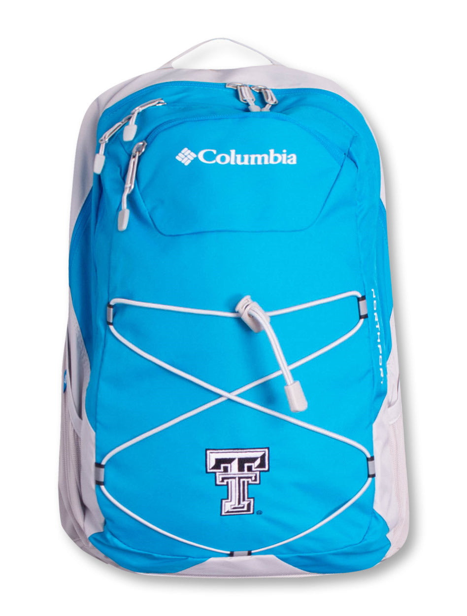 Columbia Texas Tech "Northport" Black and White Double T Backpack