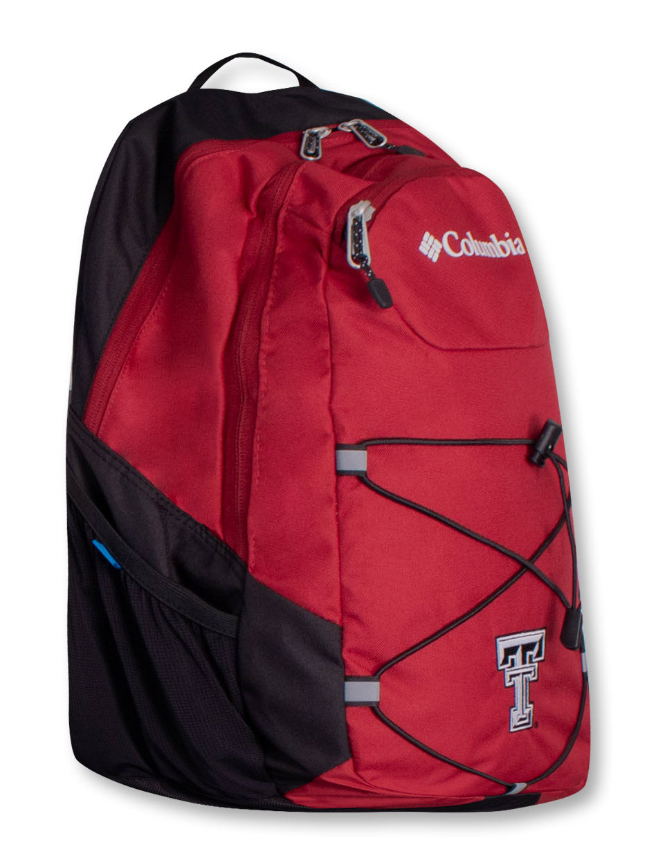 Columbia Texas Tech "Northport" Black and White Double T Backpack