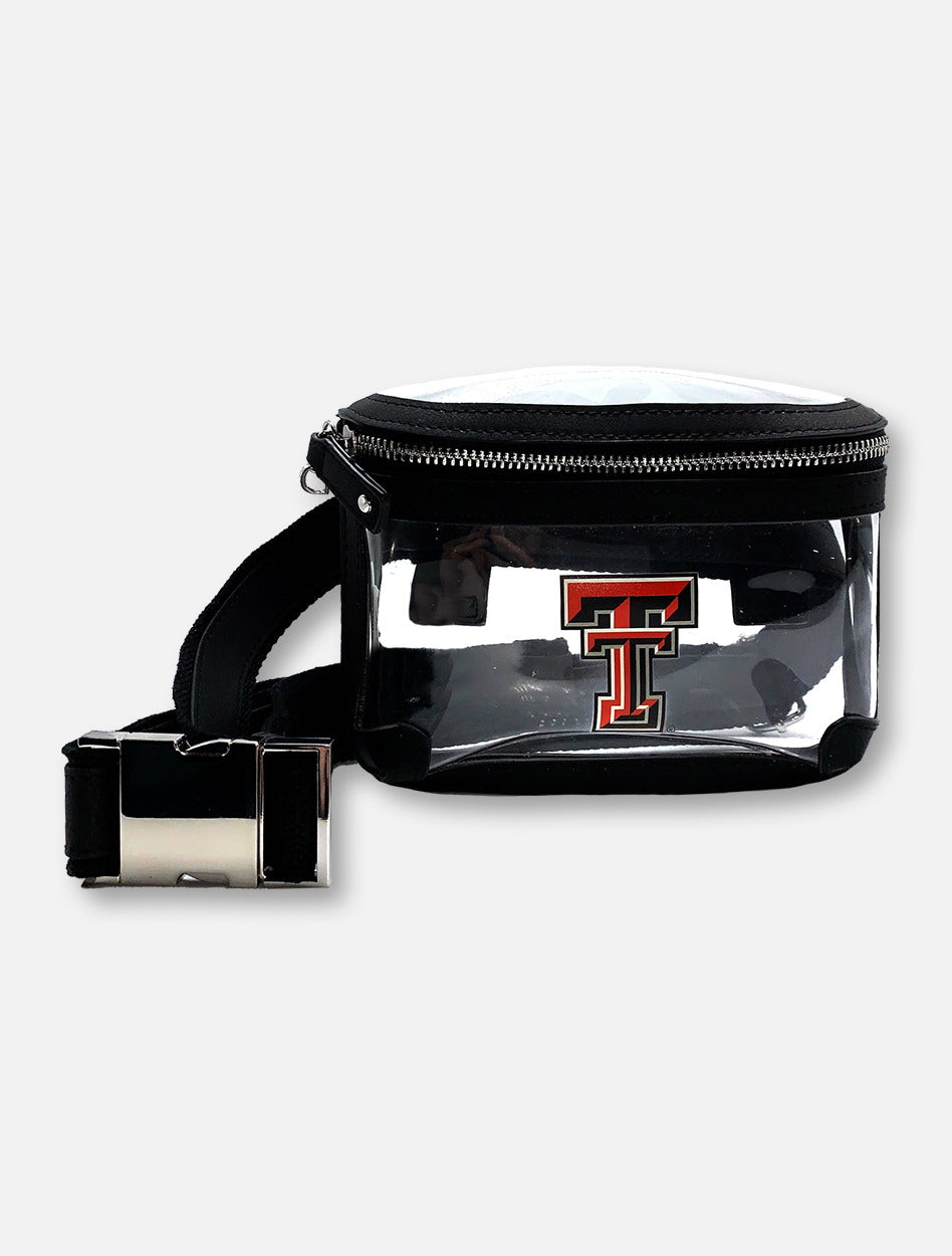Texas Tech Red Raiders Double T Clear Black Fanny Pack With Charm