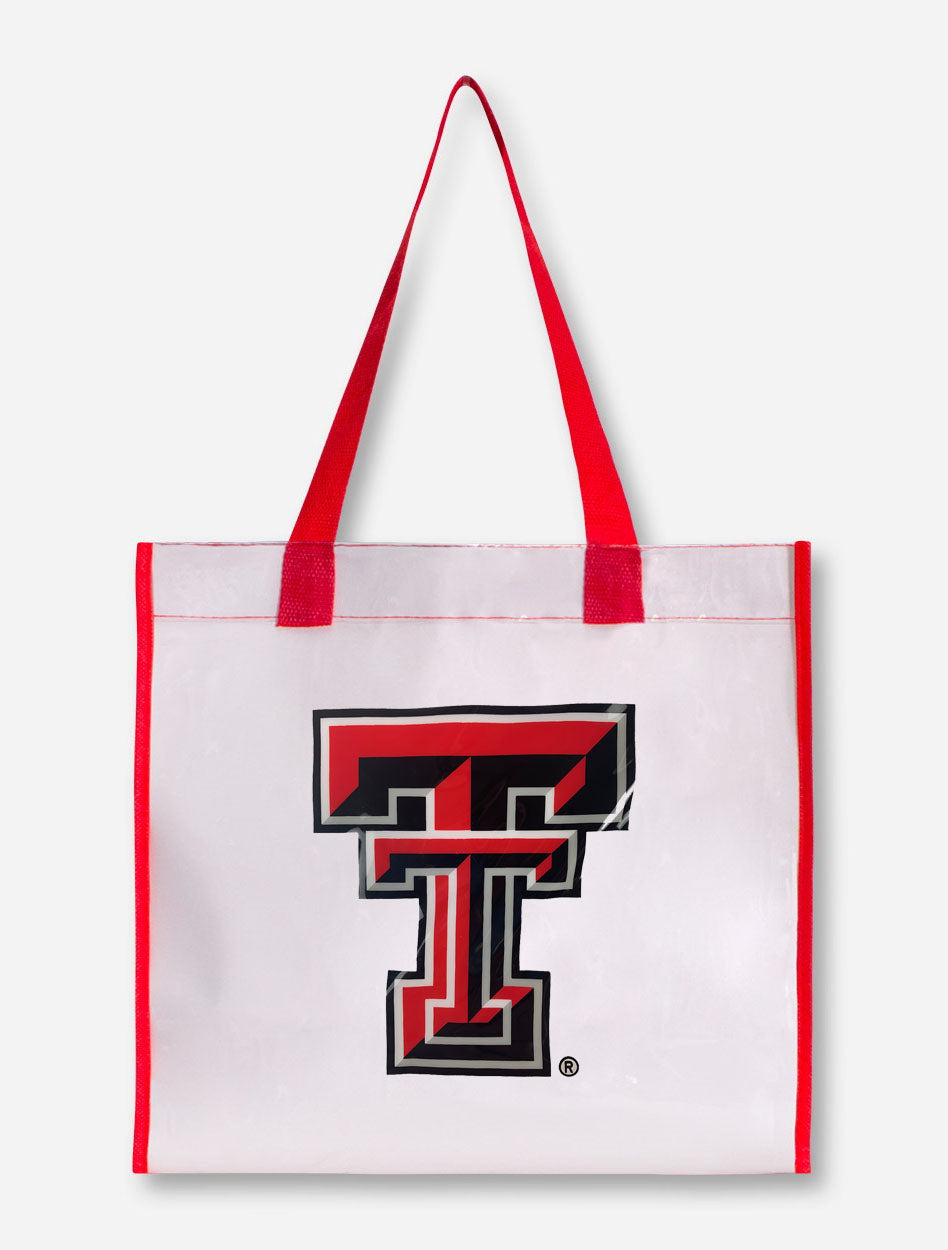 Texas Tech Red Raiders Double T Stadium Approved Clear Tote Bag