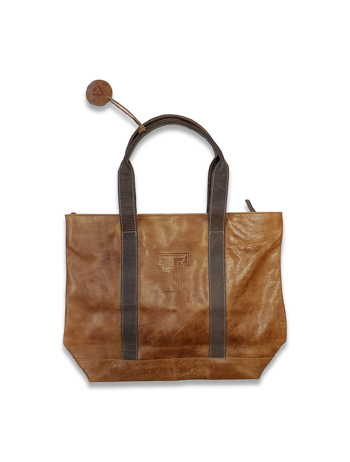 Texas Tech Westbridge Leather Tote