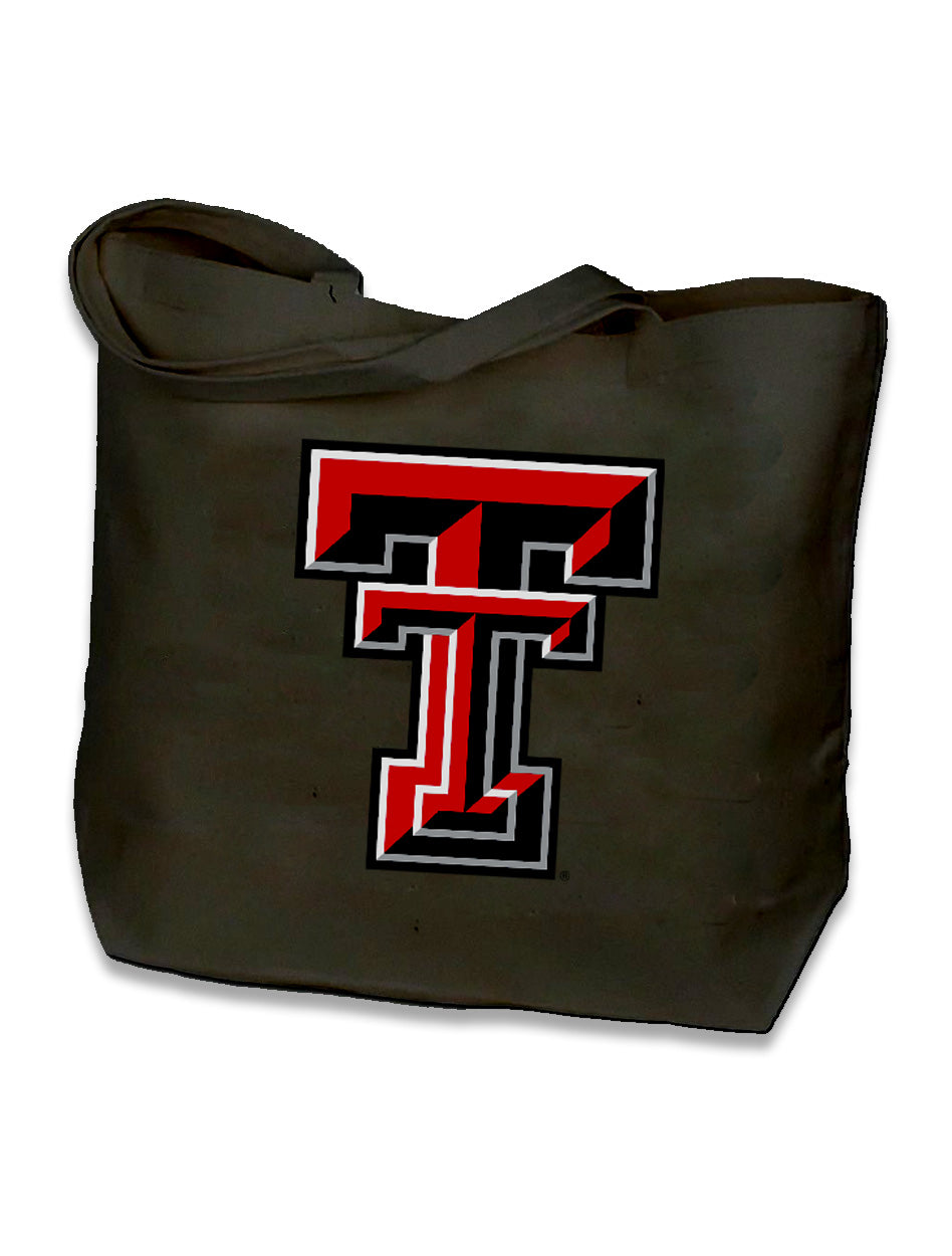 Texas Tech "Masker Rider" Large Canvas Tote Bag