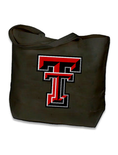 Texas Tech "Masker Rider" Large Canvas Tote Bag