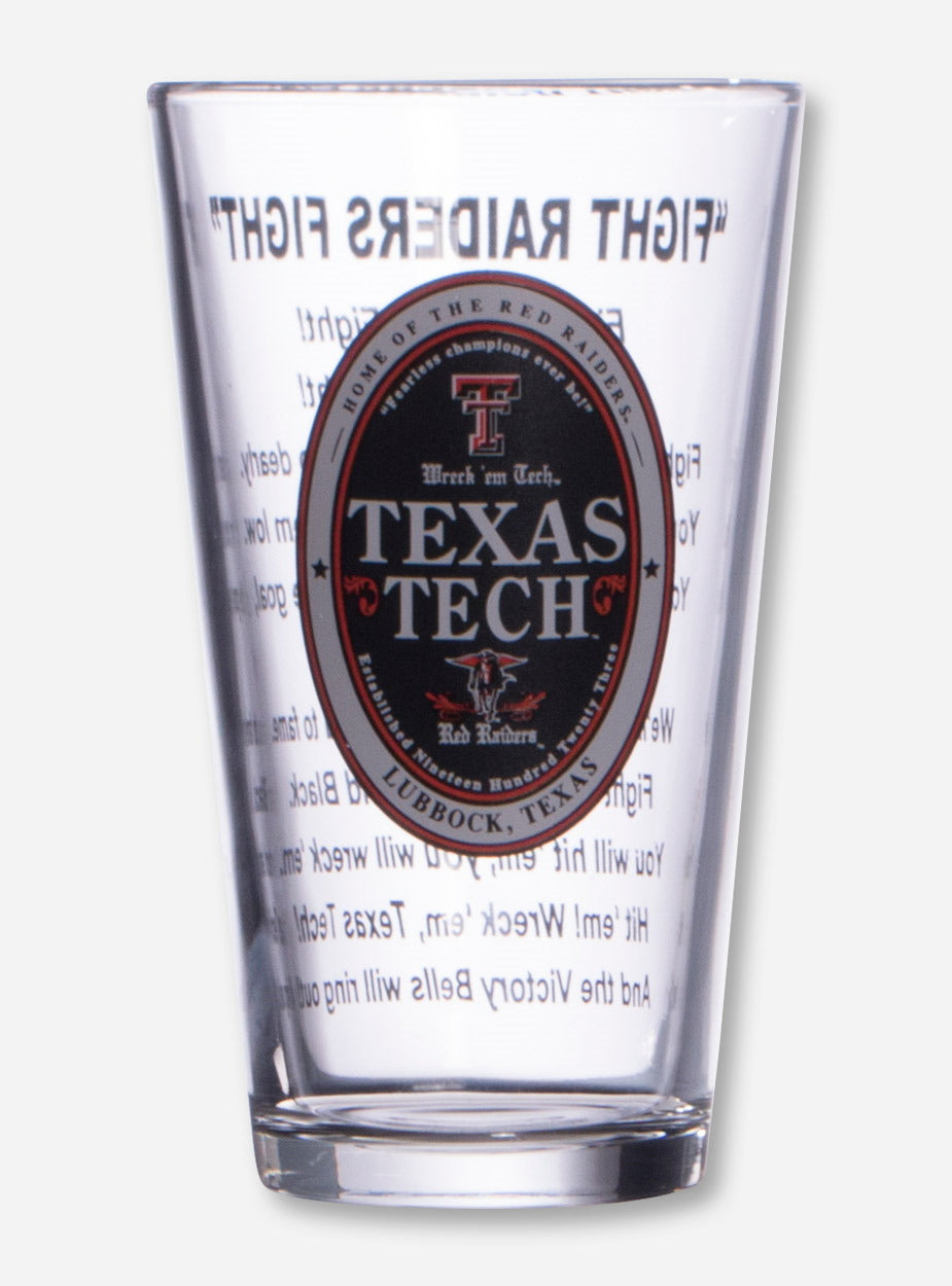Texas Tech Fight Song Pint Glass