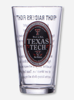 Texas Tech Fight Song Pint Glass
