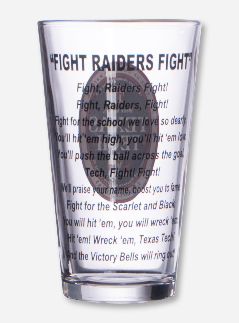Texas Tech Fight Song Pint Glass