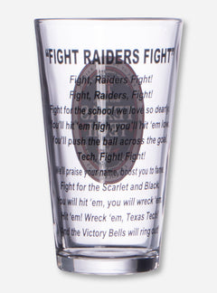 Texas Tech Fight Song Pint Glass
