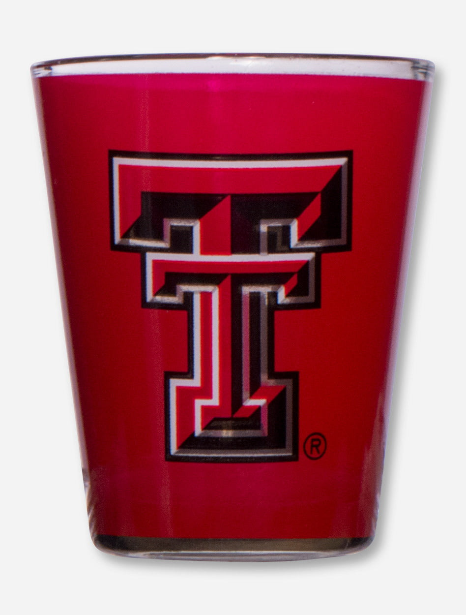 Texas Tech Two Face Shot Glass