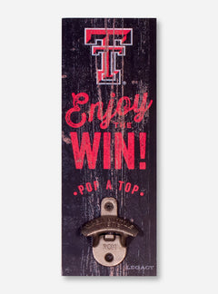 Texas Tech Enjoy the Win Wall Bottle Opener