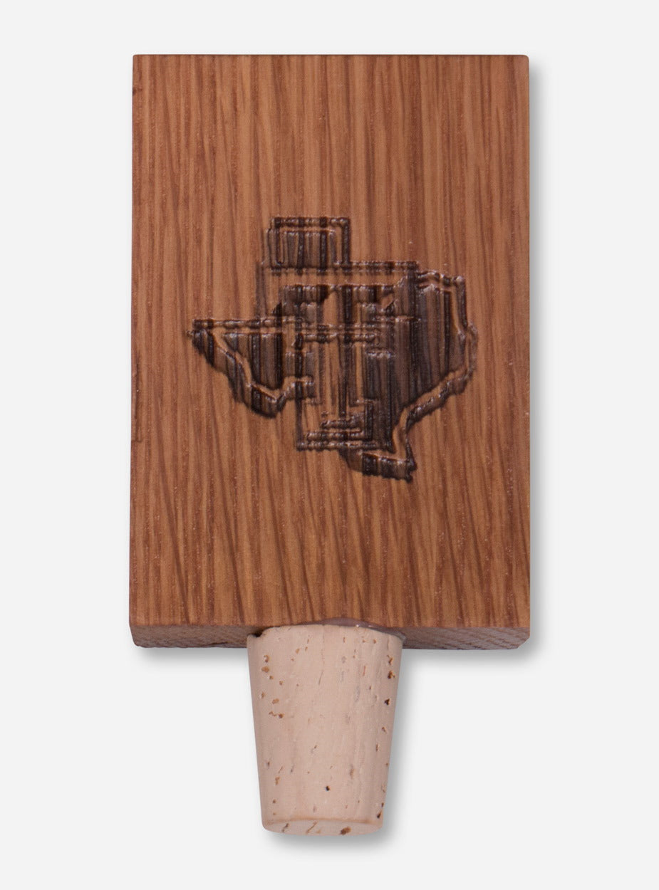 Texas Tech Red Raiders Lone Star Pride Wood Block Wine Stopper