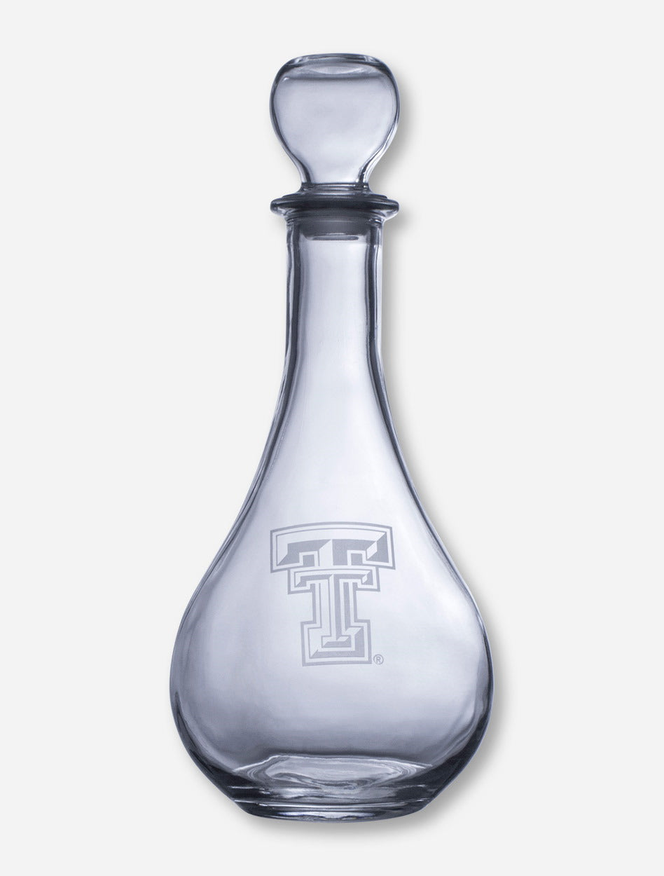 Texas Tech Red Raiders Etched Double T Decanter