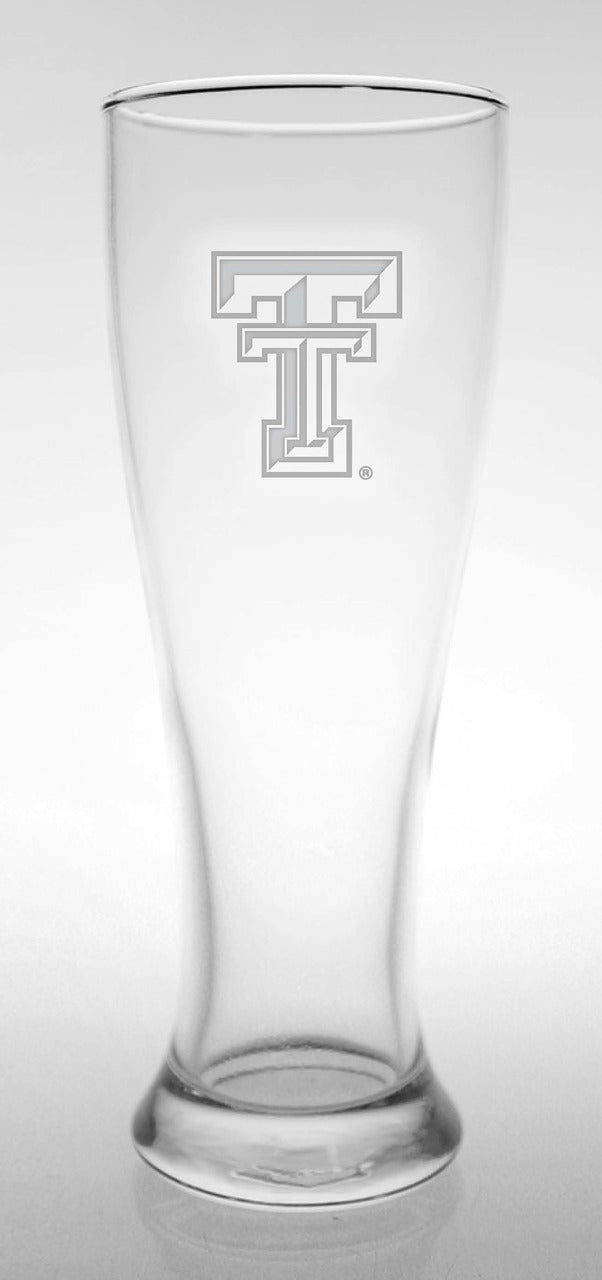 Texas Tech Red Raiders Etched Double T Beer Pilsner