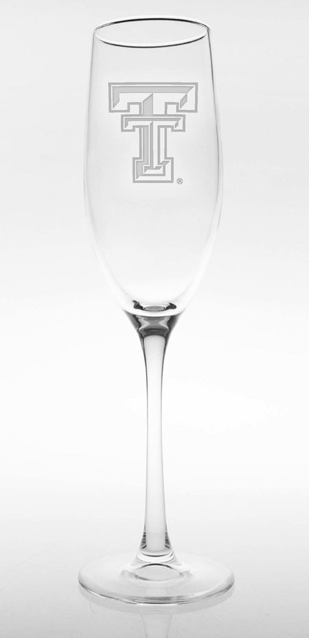 Texas Tech Red Raiders Etched Double T Flute