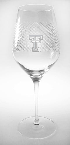 Texas Tech Red Raiders Etched Double T "Bourbon Street" Bordeaux