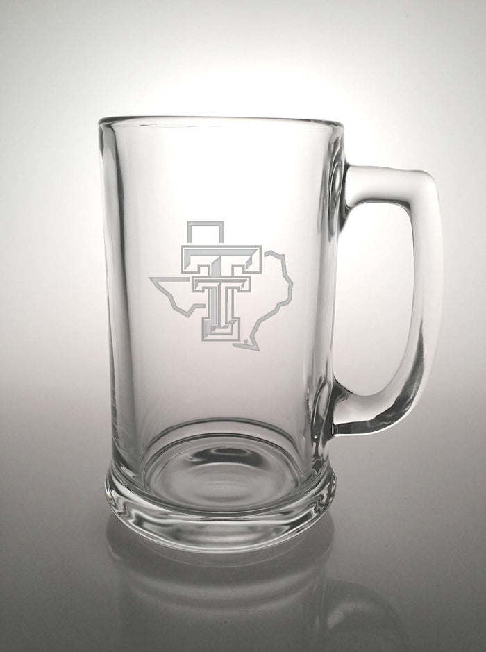 Texas Tech Red Raiders Etched Pride Logo Beer Stein
