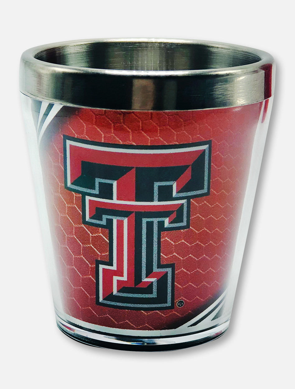 Texas Tech Red Raiders Double T with Masked Rider Shot Glass
