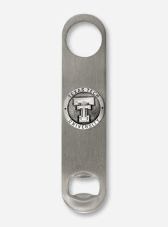 Heritage Pewter Texas Tech Double T Emblem on Pewter Bottle Opener