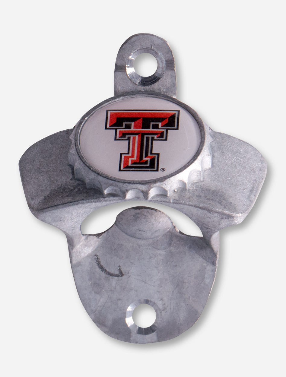 Texas Tech Double T on Wall Mount Bottle Opener