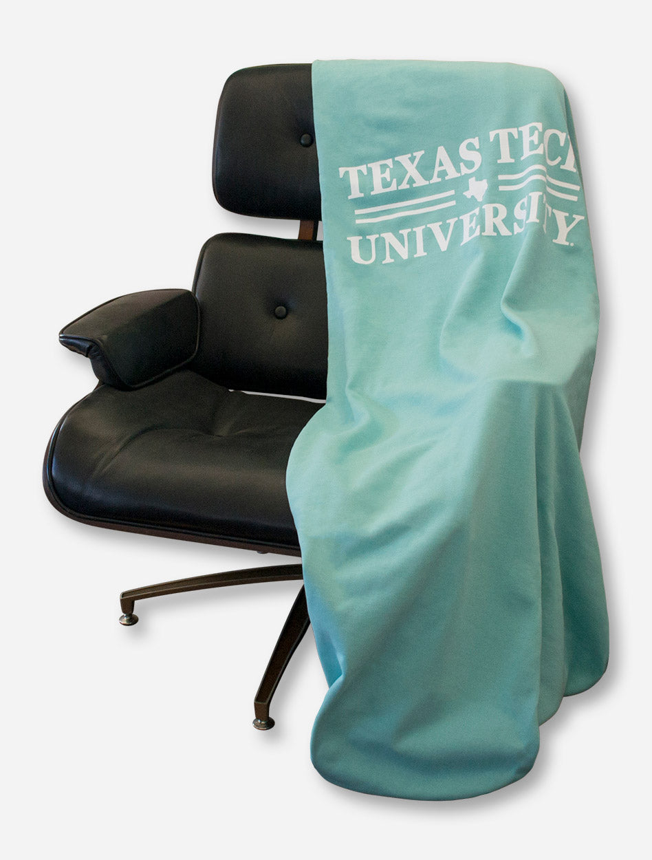 Texas Tech Red Raiders Bar None White Text Sweatshirt Blanket