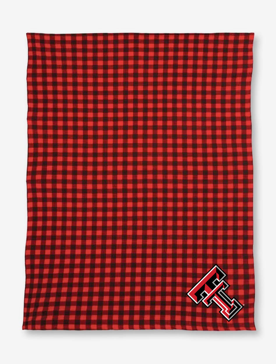 Texas Tech Red Raiders Buffalo Plaid Blanket