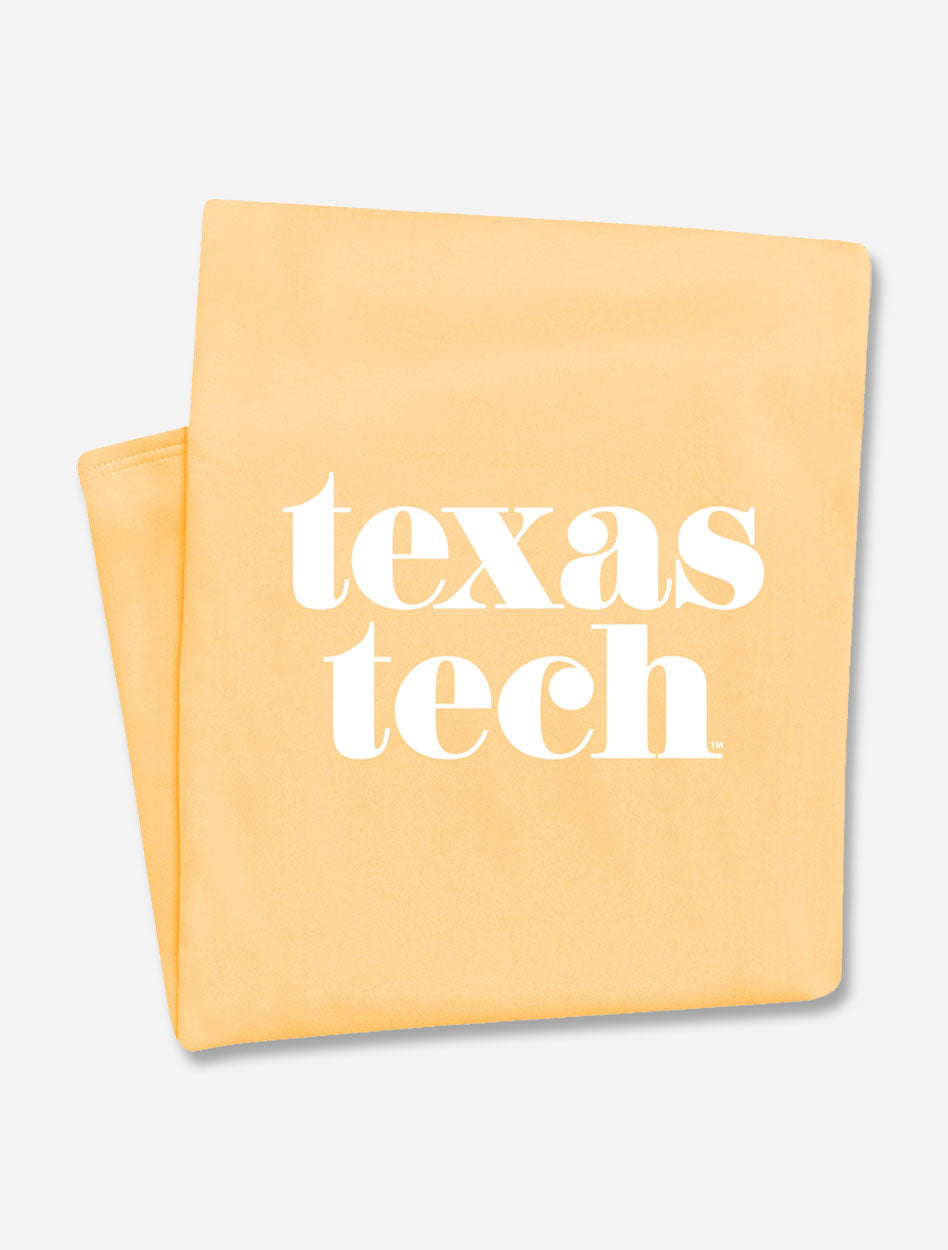 Texas Tech Red Raiders "Pristine" Sunglow Sweatshirt Blanket