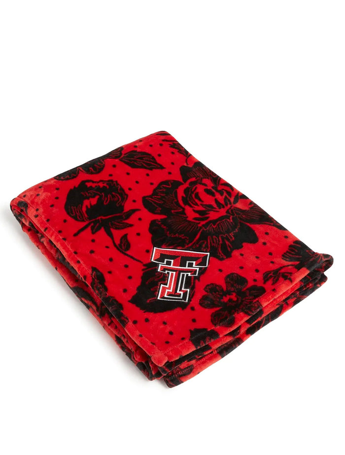 Vera Bradley Texas Tech "Rain Garden" XL Plush Blanket
