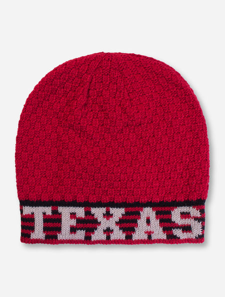 The Game Texas Tech Red Checkerboard Knit Beanie