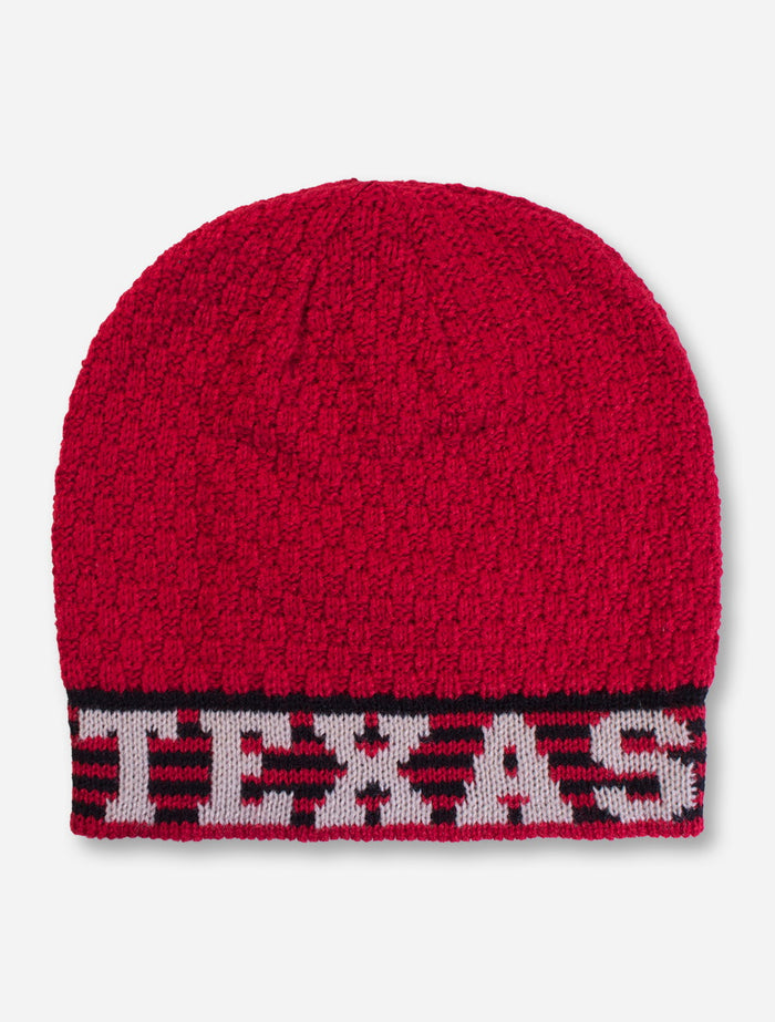 The Game Texas Tech Red Checkerboard Knit Beanie