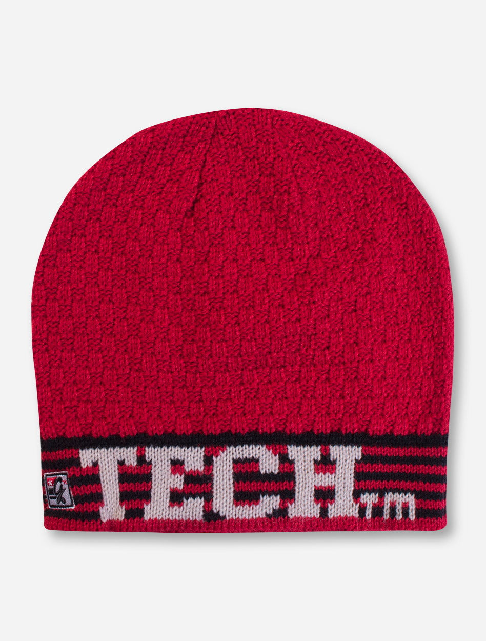 The Game Texas Tech Red Checkerboard Knit Beanie