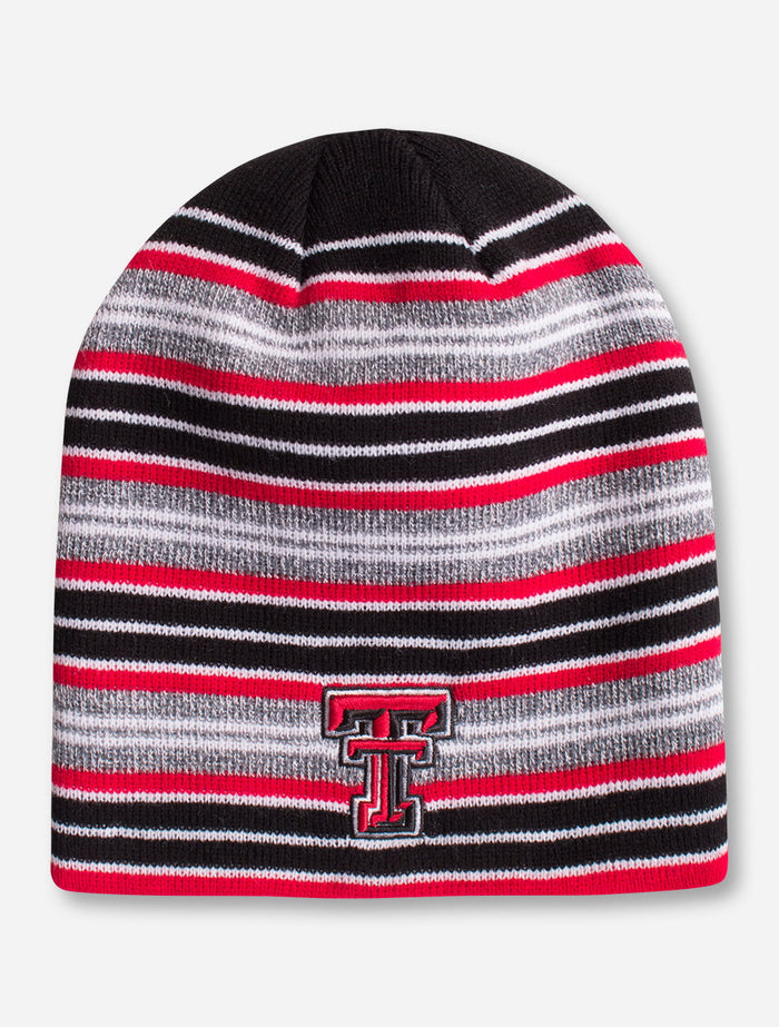 Zephyr Texas Tech "Traverse" Double T Striped Beanie