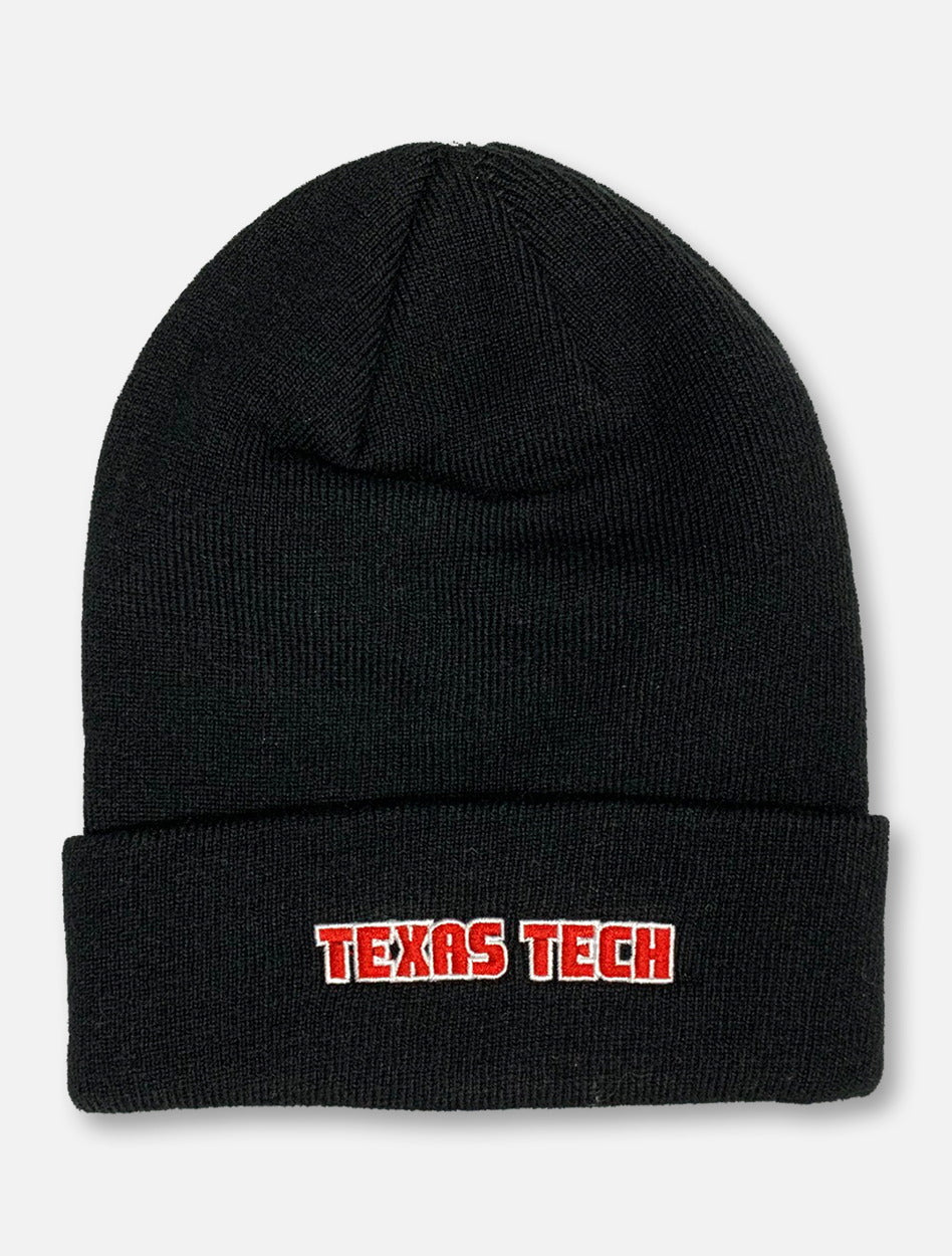 Top of the World Texas Tech Red Raiders Double T Classic Cuffed Knit Beanie