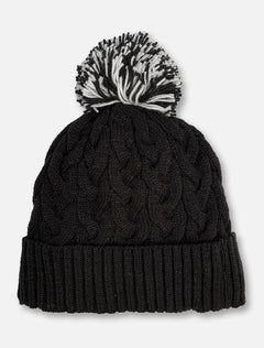 New Era Texas Tech Red Raiders Glitter Plush Pom Pom Beanie